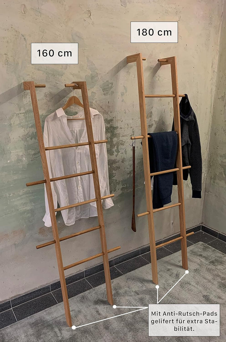 Kleiderleiter & Kleiderständer Holz, Handtuchleiter & Handtuchhalter aus Massivholz, Designer Holzle