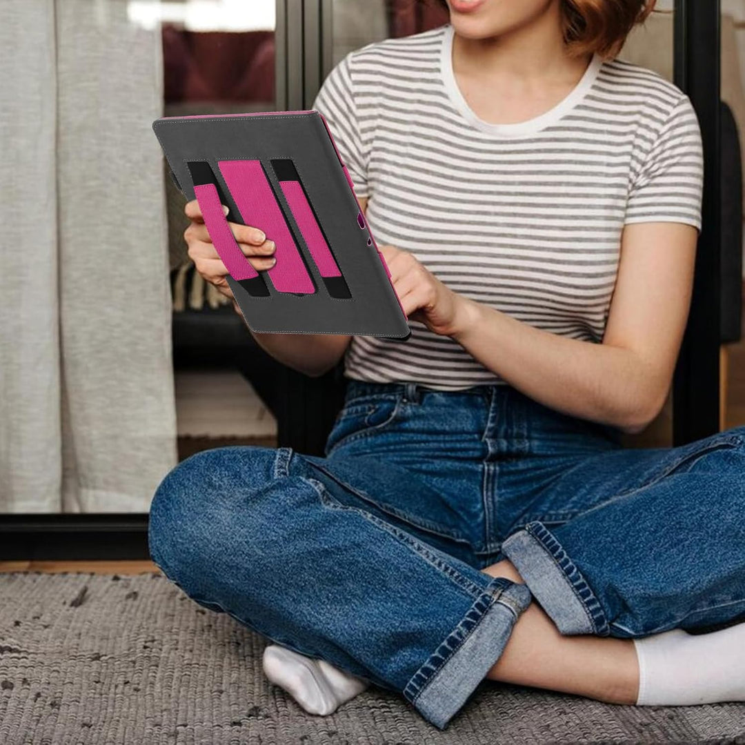 WALNEW Hülle für 10,2 Zoll Kindle Scribe 2024/2022, Kickstand Schutzhülle mit Zwei Handschlaufe, Sti
