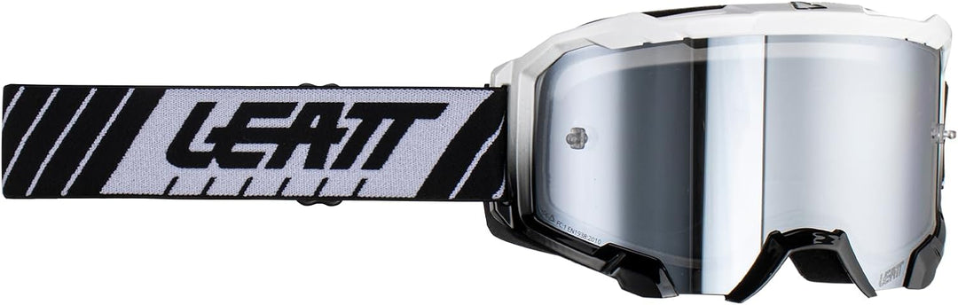 Leatt Unisex Velocity 4.5 Iriz Schutzbrille Einheitsgrösse weiss/silberfarben, Einheitsgrösse weiss/