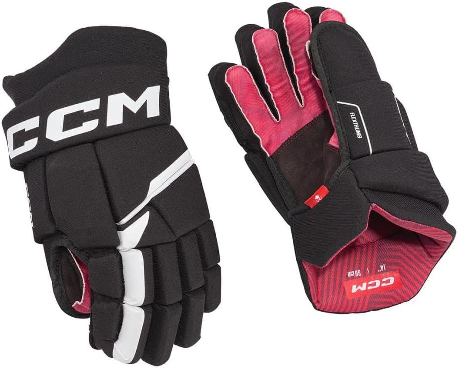 CCM Next Eishockey Handschuhe Senior Schwarz/Weiss, Grösse: 15, Schwarz/Weiss, Grösse: 15