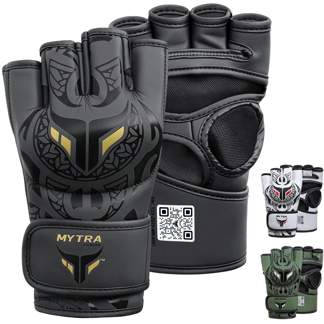 MMA Handschuhe Männer und Frauen — Atmungsaktives Offenes Handflächendesign Grappling & MMA Sparring
