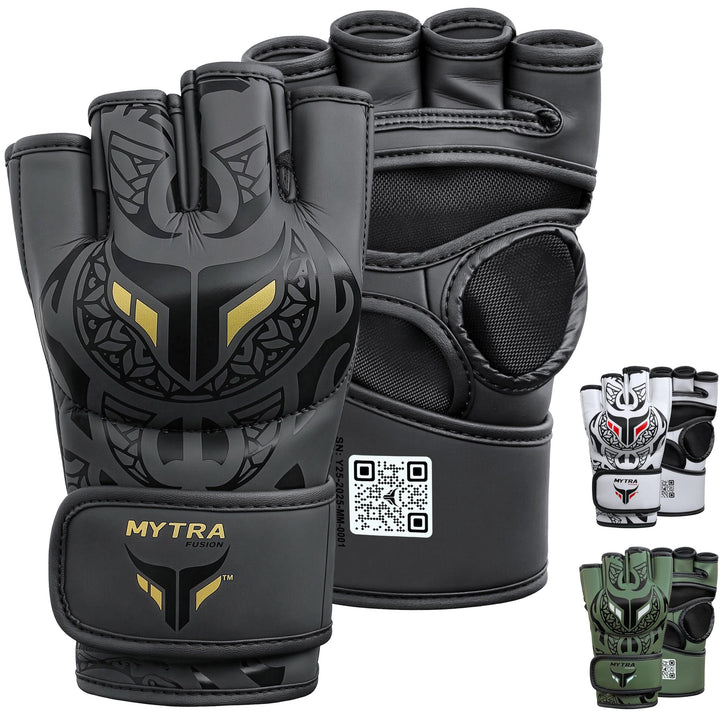 MMA Handschuhe Männer und Frauen — Atmungsaktives Offenes Handflächendesign Grappling & MMA Sparring