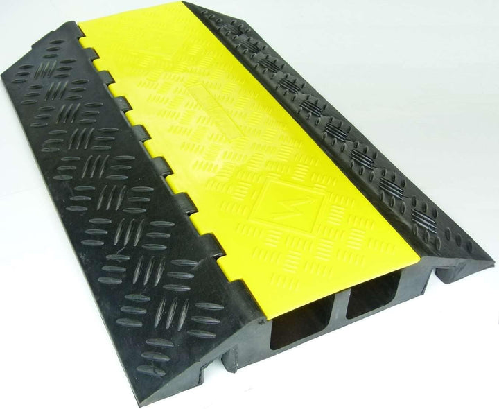 4 Stück 2 Kanal Feuerwehr/THW Kabelbrücke Schlauchbrücke 90 x 61 x 10,5 cm für PKW &amp; LKW (4 Stück 90