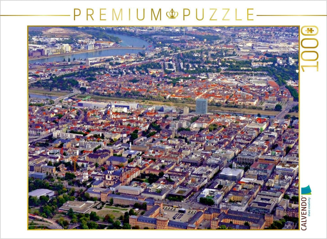 CALVENDO Puzzle Innenstadt, Mannheim/Deutschland 1000 Teile Lege-Grösse 64 x 48 cm Foto-Puzzle Bild