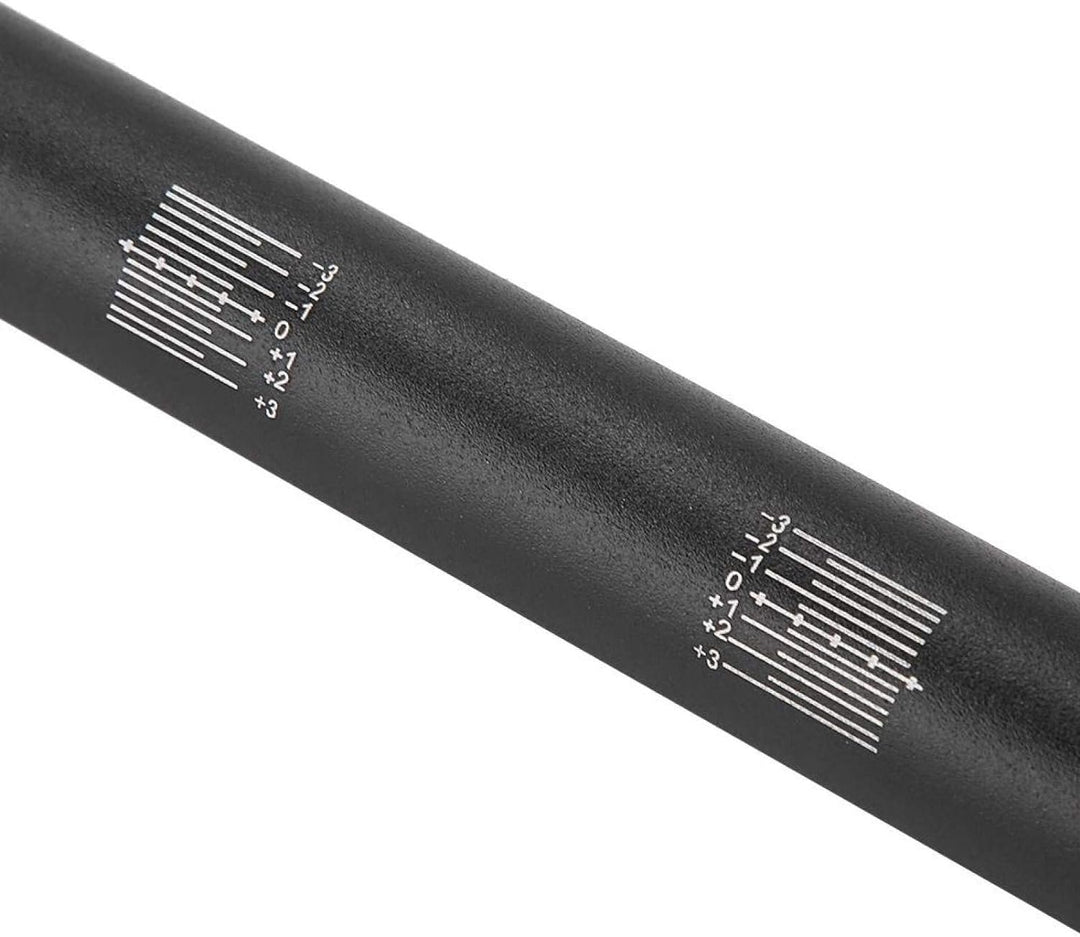 Qiilu 22mm Durchmesser Aluminiumlegierung Retro Motorrad Geändert Lenker Flach(Matt-schwarz)