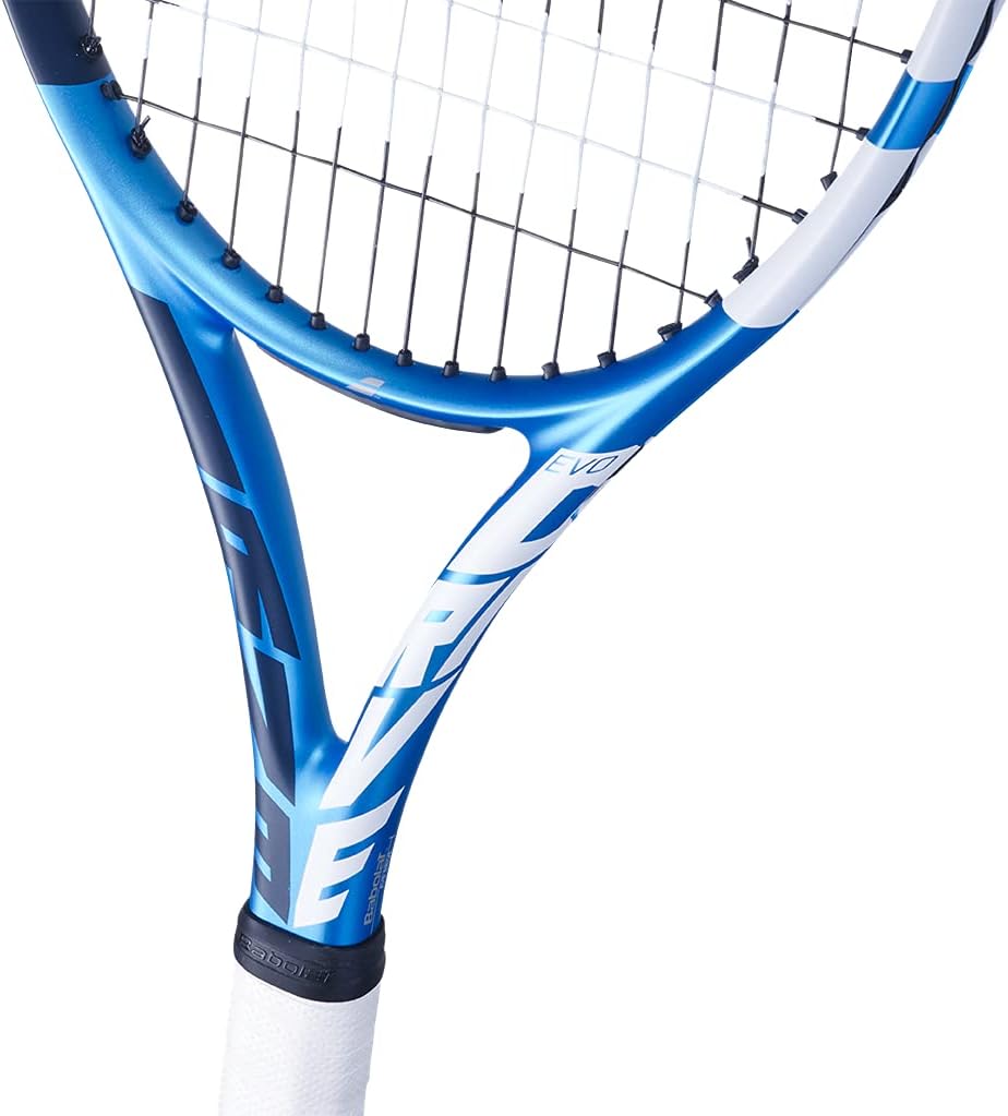 Babolat Evo Drive Strung Tennisschläger für Erwachsene, Unisex, 136-blau, mit Tasche Taille de Grip