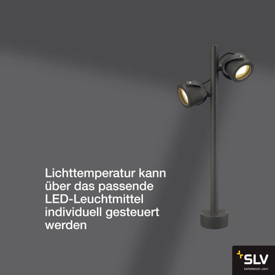 SLV SITRA 360 | Design Aussen-Standleuchte, Aussenbeleuchtung, Outdoor LED Wege-Leuchte, Weg-Beleuch