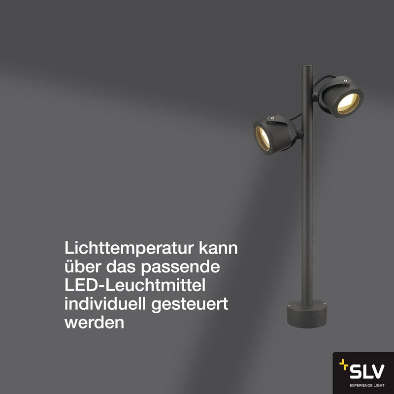 SLV SITRA 360 | Design Aussen-Standleuchte, Aussenbeleuchtung, Outdoor LED Wege-Leuchte, Weg-Beleuch