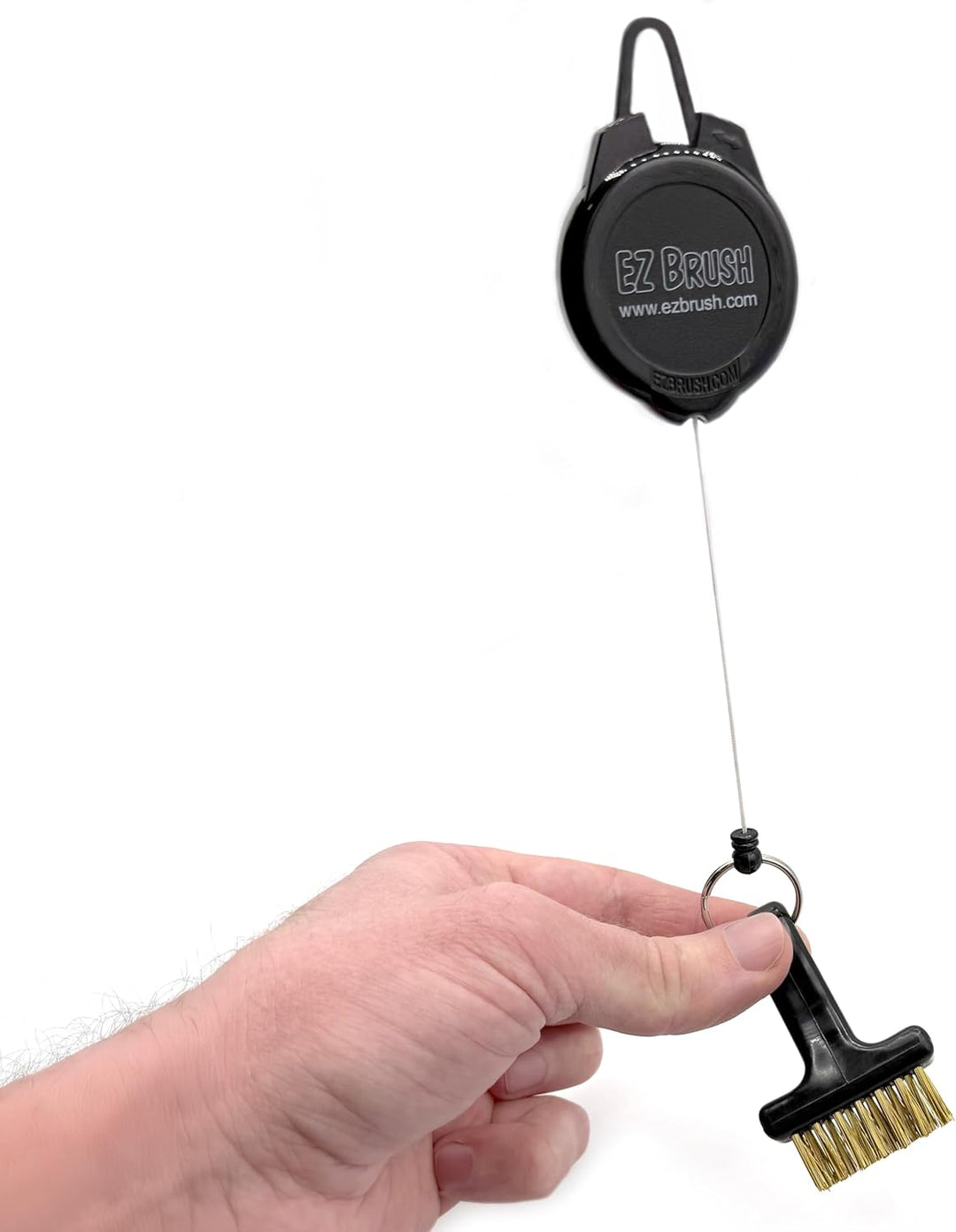 EZ Brush Ultimate Golfbürste zum Anklippen, Schwarz 1