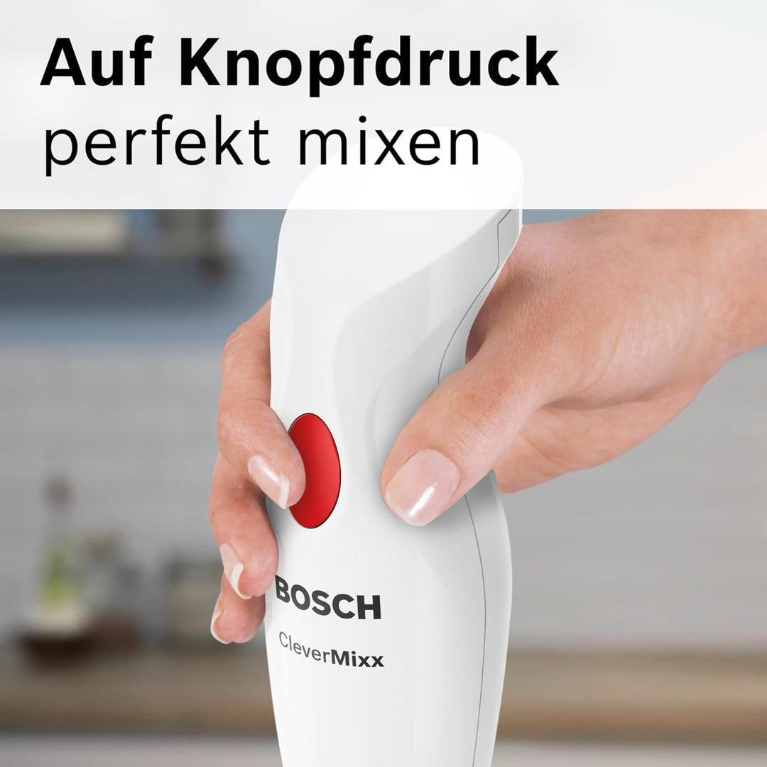 Bosch Stabmixer CleverMixx MSM14000, Abnehmbarer Mixfuss, Ergonomischer Griff, leichtes Gehäuse, 4-K