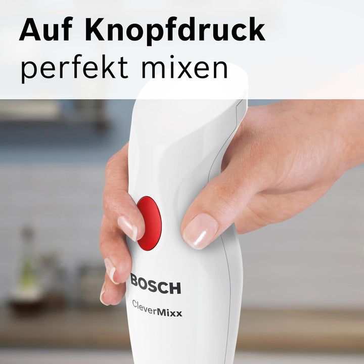 Bosch Stabmixer CleverMixx MSM14000, Abnehmbarer Mixfuss, Ergonomischer Griff, leichtes Gehäuse, 4-K