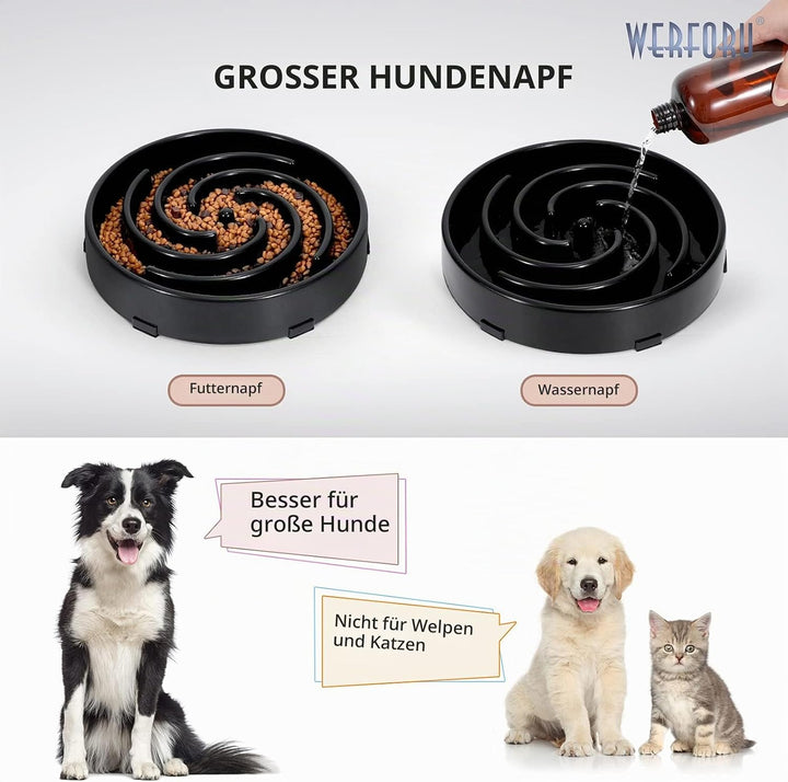 Langsame Fütterung Hundenapf, Anti Schling Interaktiver Hundenapf, Sicherheit Haltbarer Futternapf f