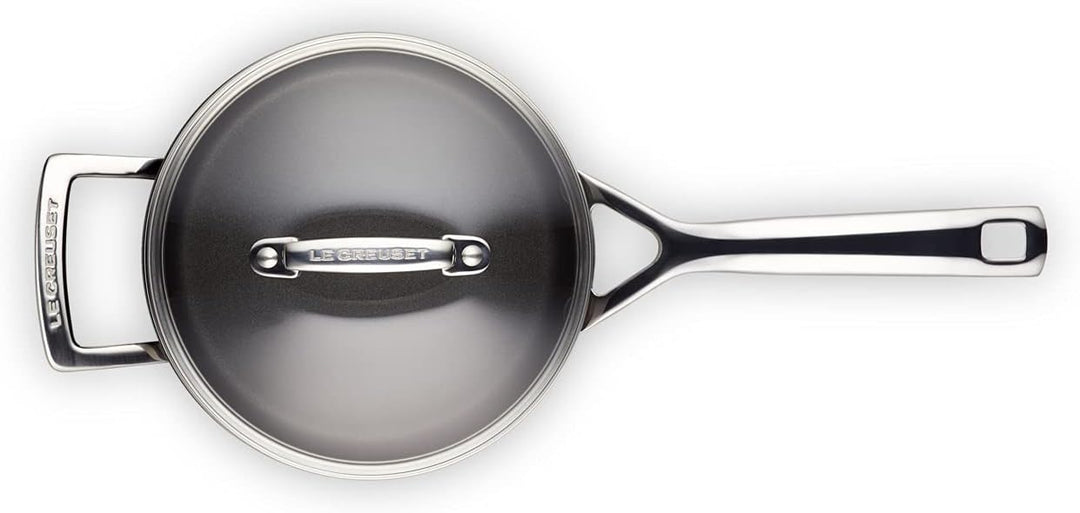 LE CREUSET Aluminium-Antihaft Profitopf, Ø 18 cm, Für alle Herdarten inkl. Induktion geeignet, Anthr