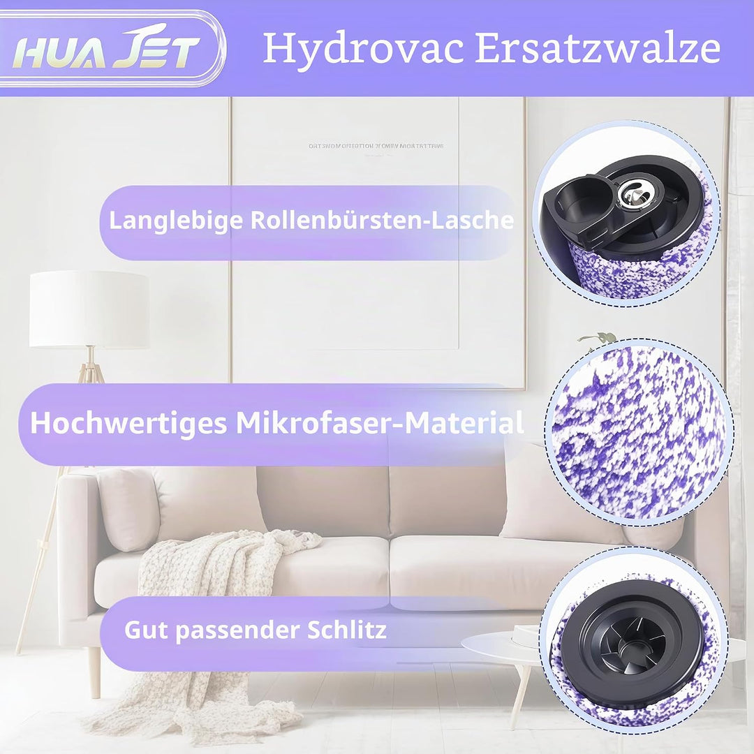 Ersatz Bürstenrolle und Filter-Kit für Shark HydroVac WD101 WD201 WD100 Staubsauger, kompatibel mit