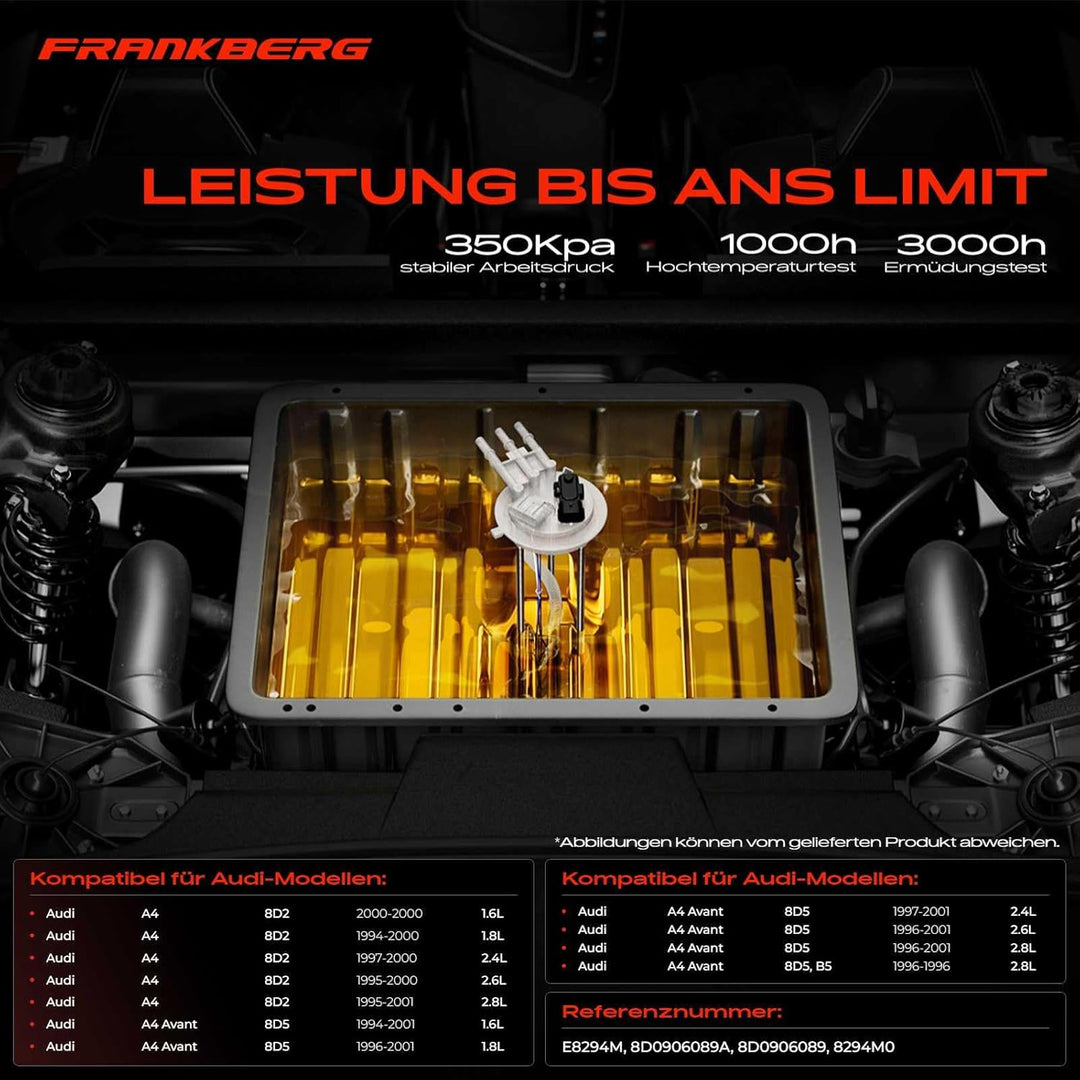 Kraftstoffpumpe Benzinpumpe für A4 8D2, B5 A4 Avant 8D5, B5 1.6L 1.8L 2.4L 2.6L 2.8L Benzin 1994-200