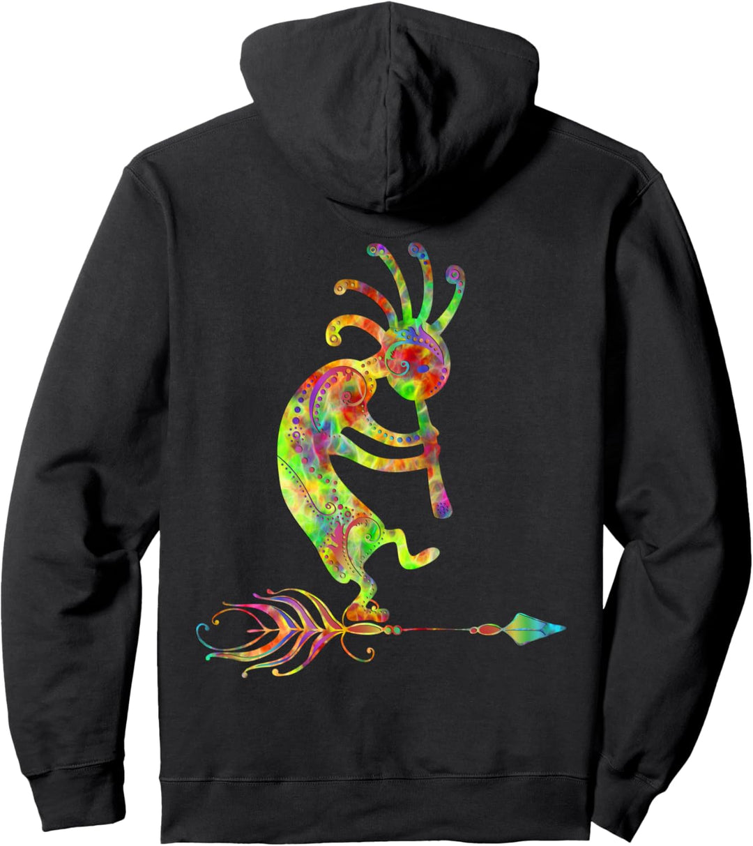 Native American Kokopelli With Feather 1 - Fan Fun Pullover Hoodie