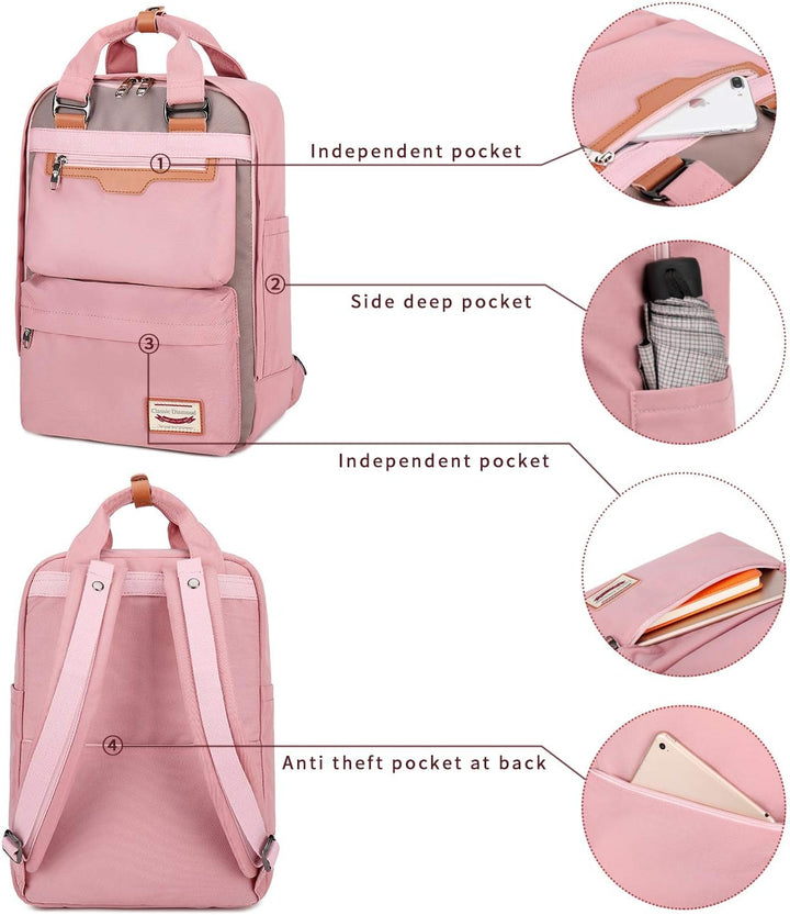 Myhozee Rucksack Damen Rucksäcke Herren Tagesrucksack mit Laptopfach & Anti Diebstahl Tasche Wasserd