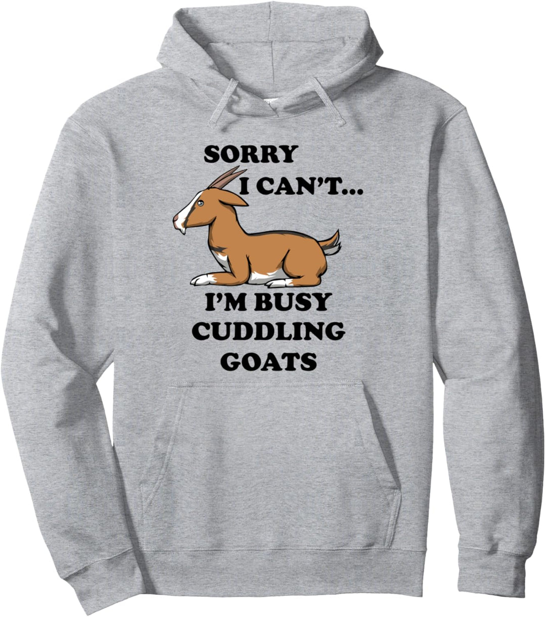Kuscheln meine Ziege niedlich Bauernhof Tier Pullover Hoodie