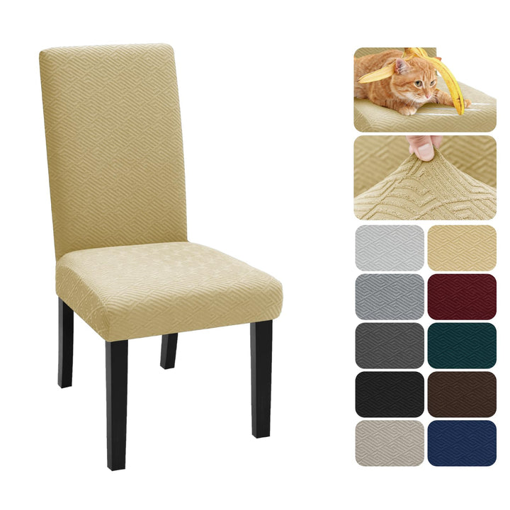 XINEAGE Stuhlhussen 6er Set, Stretch Stuhlhussen für Esszimmerstühle, Universale Stuhlhussen Waschba