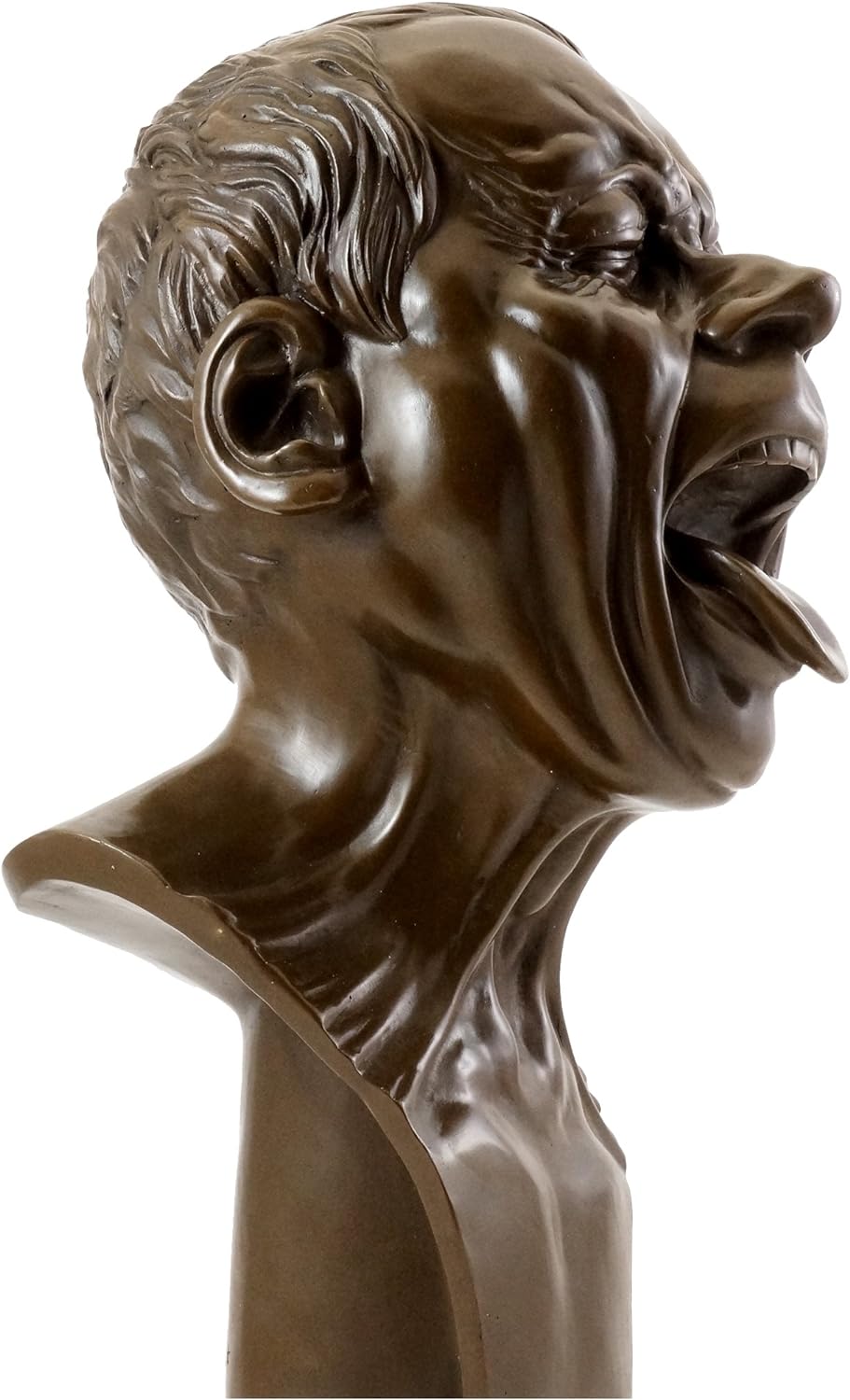 Kunst &amp; Ambiente - Bronzefigur - Studienkopf mit herausgestreckter Zunge - Franz Xaver Messerschmidt