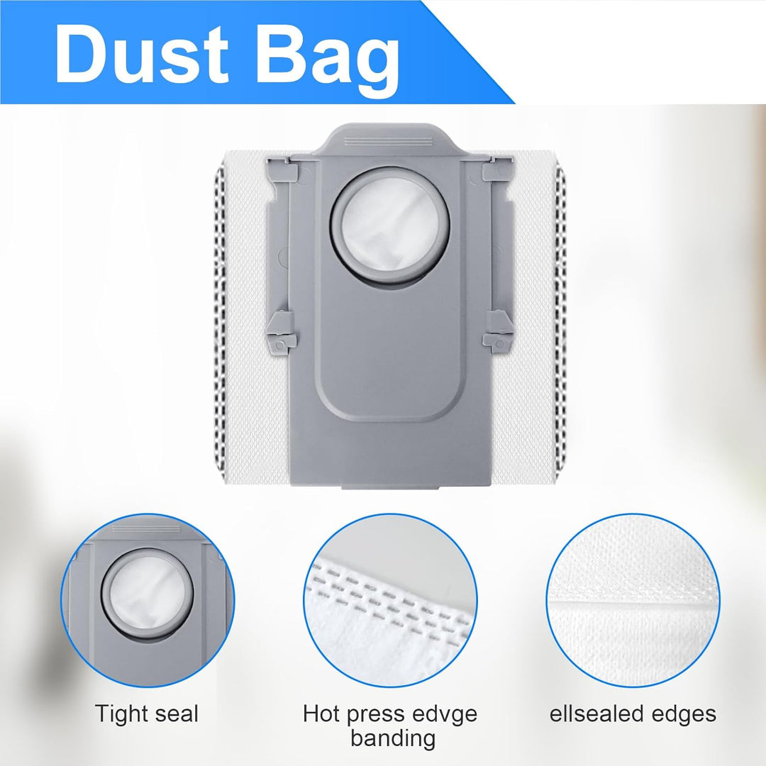 Zubehör Set Ersatz für Roborock Saros 10 Roboter Staubsauger, 1 Rollenbürste, 4 Hepa Filter, 4 Wisch