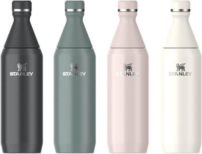 Stanley All Day Slim Trinkflasche Edelstahl 0.6L - Thermosflasche Kühlt 6 Stunden - 11 Stunden Eisge