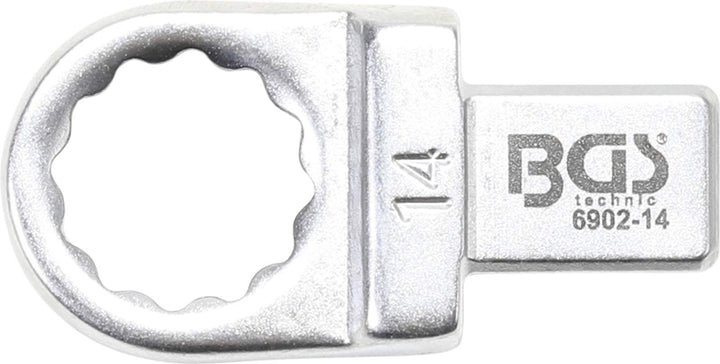 BGS 6902-14 | Einsteck-Ringschlüssel | 14 mm | Aufnahme 9 x 12 mm, 14 mm