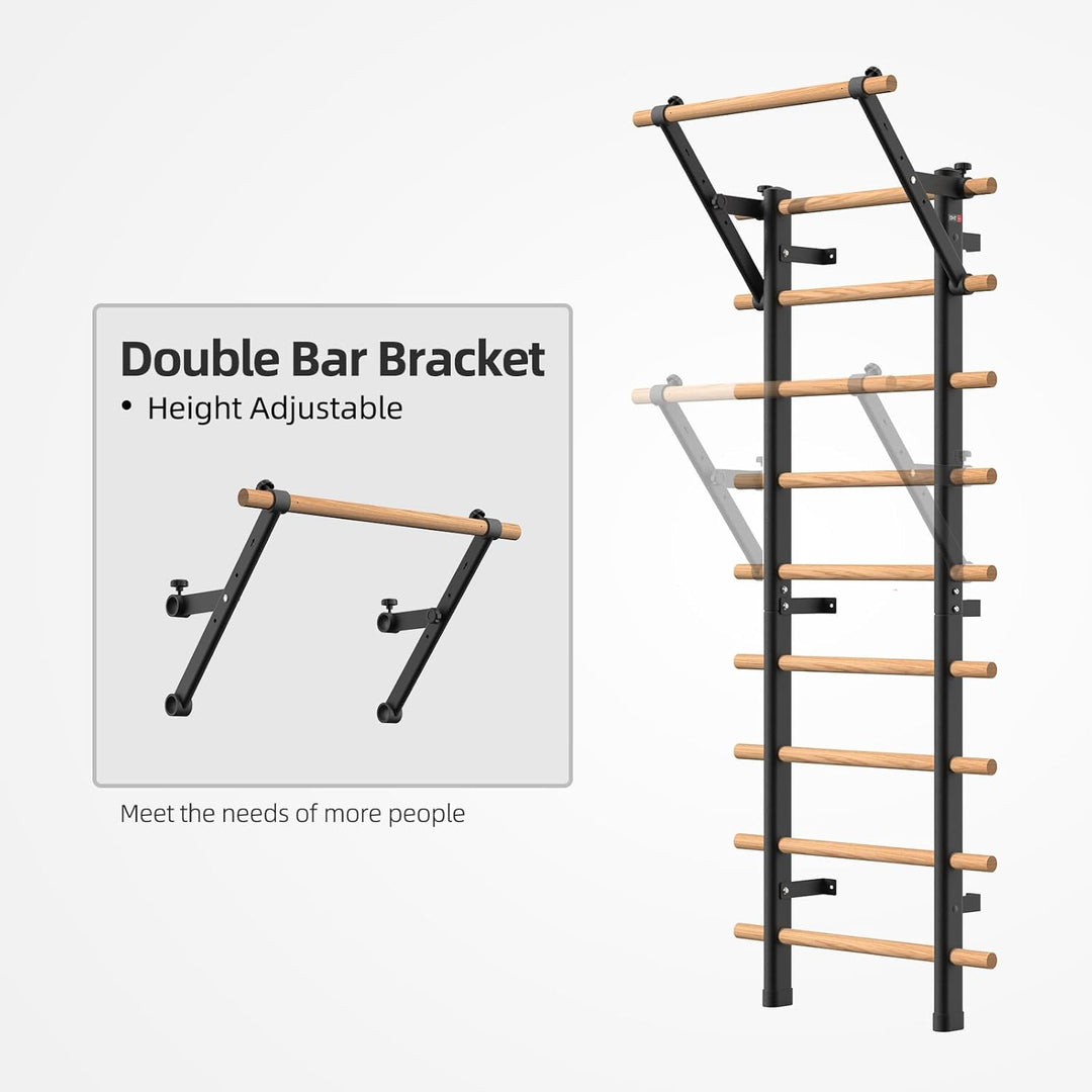 DHT Bracket Essentials – Stall & Klimmzug-Dip-Bars für Zuhause & Büro, Calisthenics & Workouts Singl