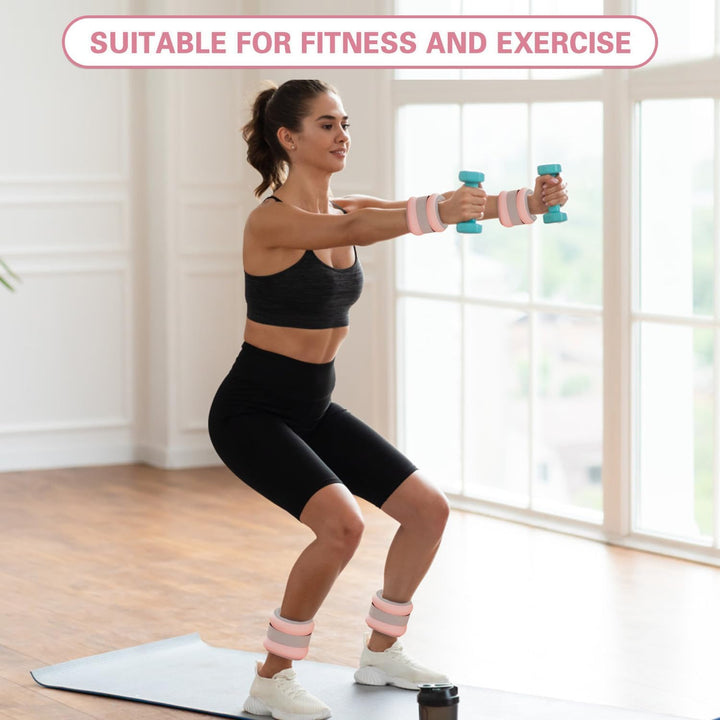 Gewichtsmanschetten Fuss 2 Stück, Gewichte für Beine und Arme für Anfänger und Kinder, Ankle Weights