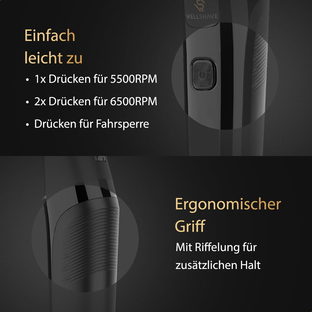 2-in-1 Körperrasierer Herren - Multi-Trimmer für Körper & Bart - Intimrasierer - Body Trimmer Männer