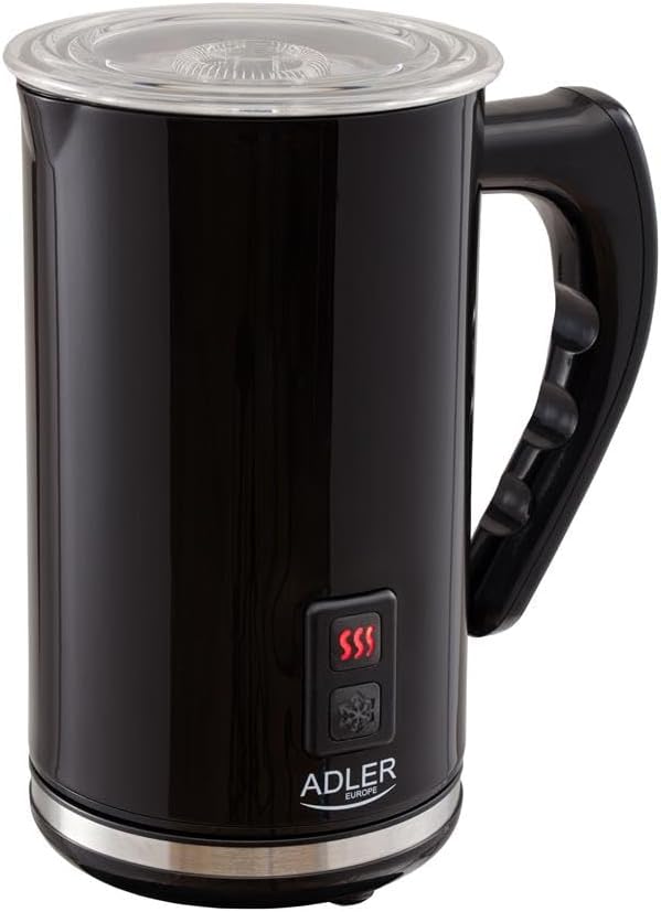 Adler, Schwarz, Einheitsgrösse Milchaufschäumer mit Feat-Funktion und 500W Leistung AD 4478