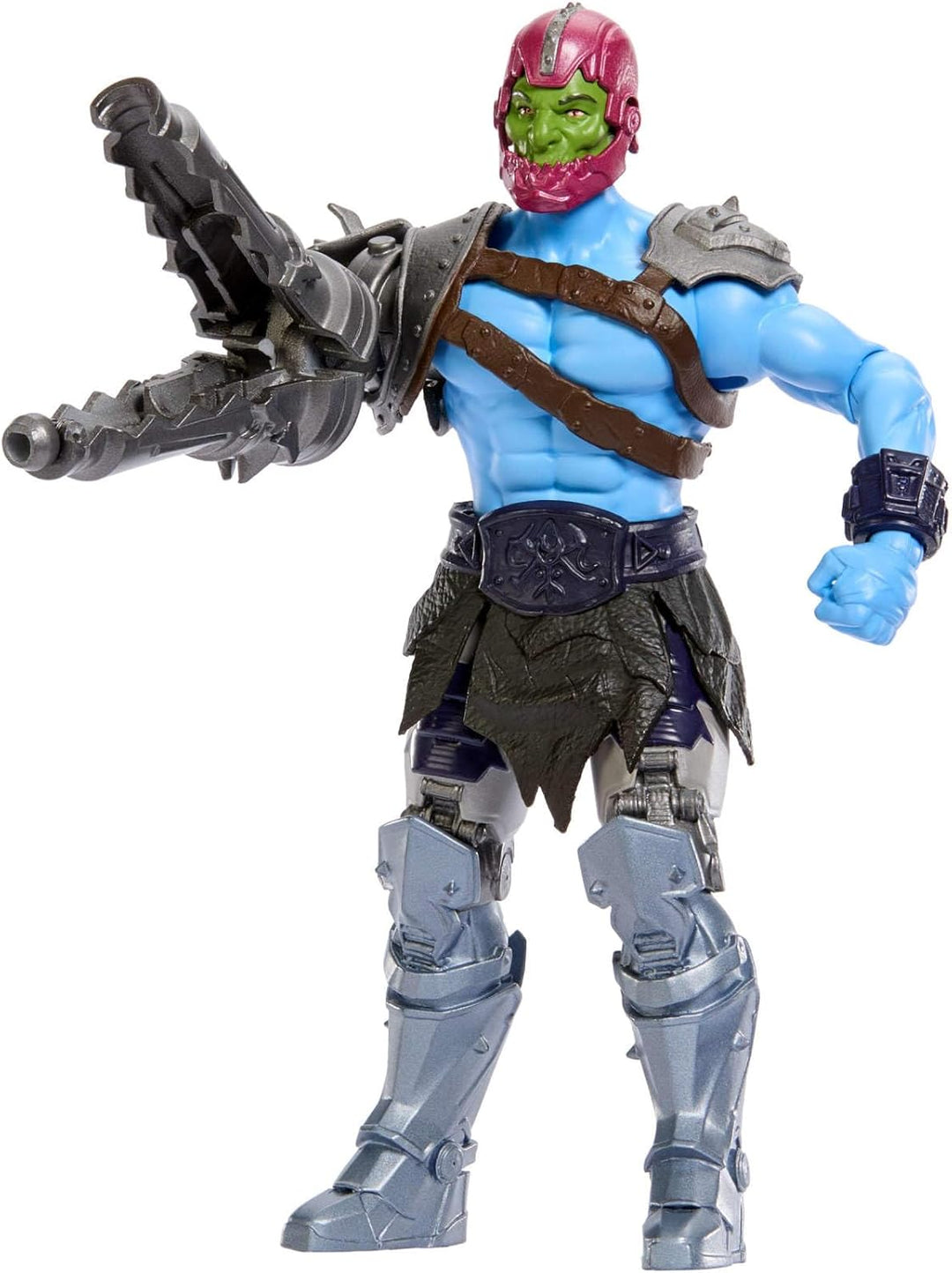 Masters of the Universe Funktions-Actionfigur Trap Jaw mit wandelbarer Kanone, Dreh- und Loslassfunk