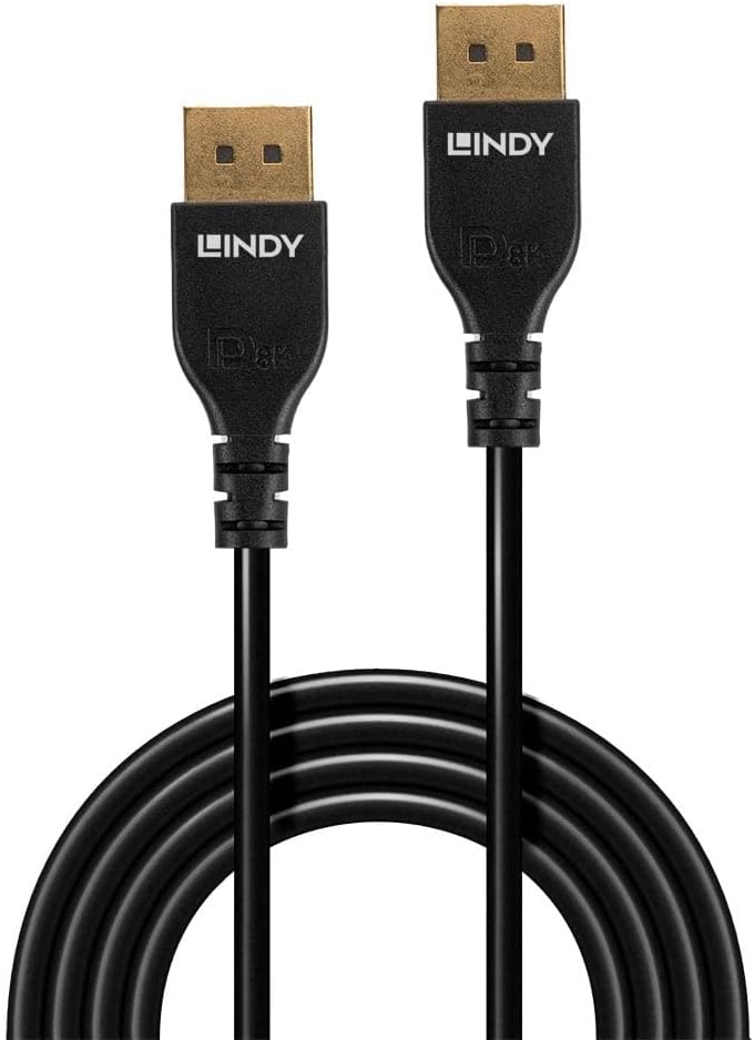 LINDY 36463 3m DisplayPort 1.4 Kabel, Slim