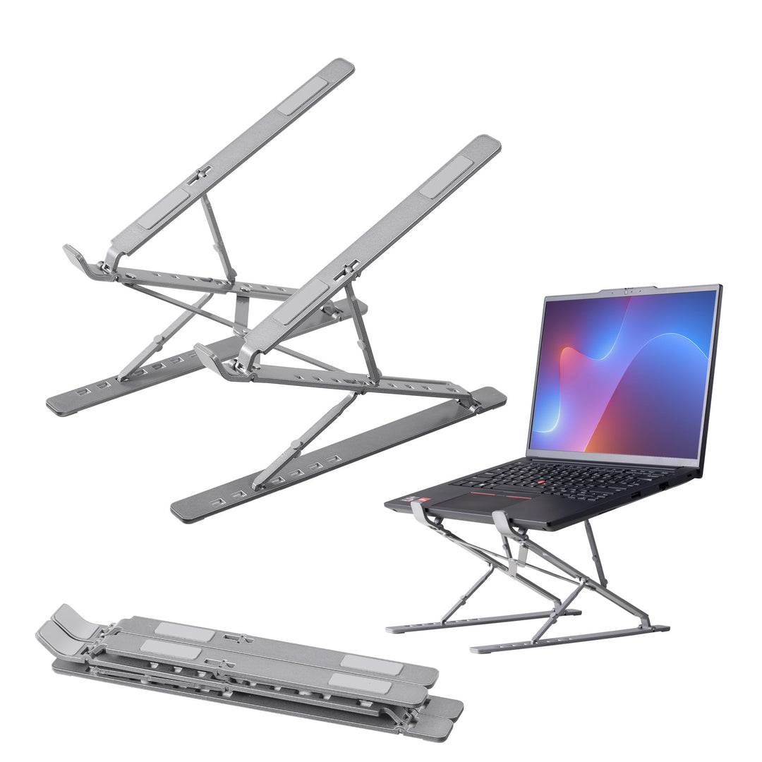 kwmobile Ständer für PC und Tablet aus Aluminium - Aluminium Notebook Halterung verstellbar - Tablet