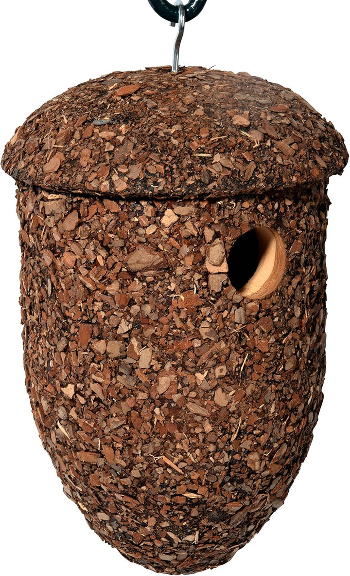 dobar® green label 37150FSC Nistkasten "Eichelform"- Höhlenbrüter-Nistkasten - Vogelkasten aus Massi