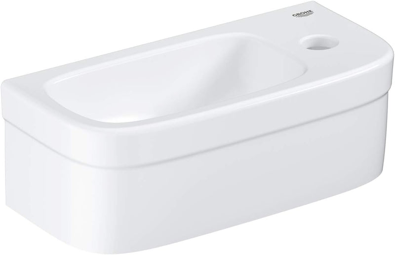 GROHE Euro - Mini Handwaschbecken (37 cm, wandhängend, Hygieneoberfläche), alpinweiss, 39327000