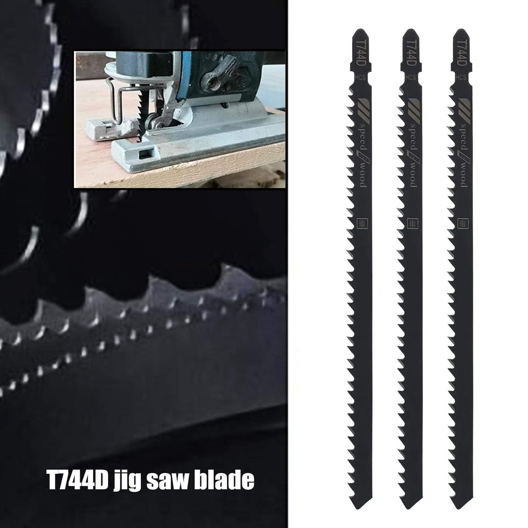 OTOTEC Stichsägeblätter T744D, Hartstahl, 6 TPI 150 mm Arbeitslänge, gerade, schnelles Schneiden, T-