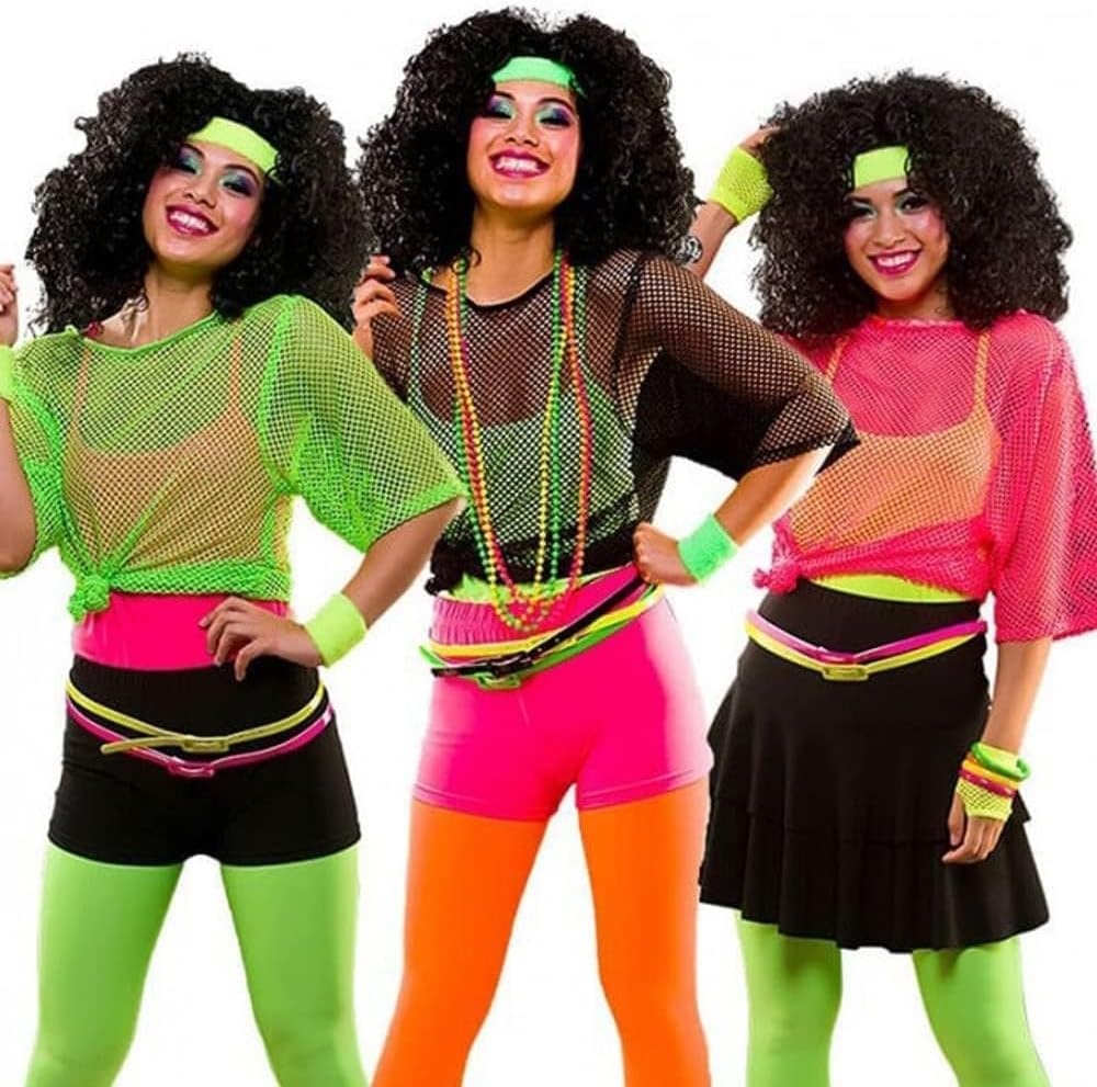 80 Jahre Kostüm Zubehör Set,80er Jahre Outfit Damen,80er Jahre Accessoires Damen,80er Kostüm Accesso