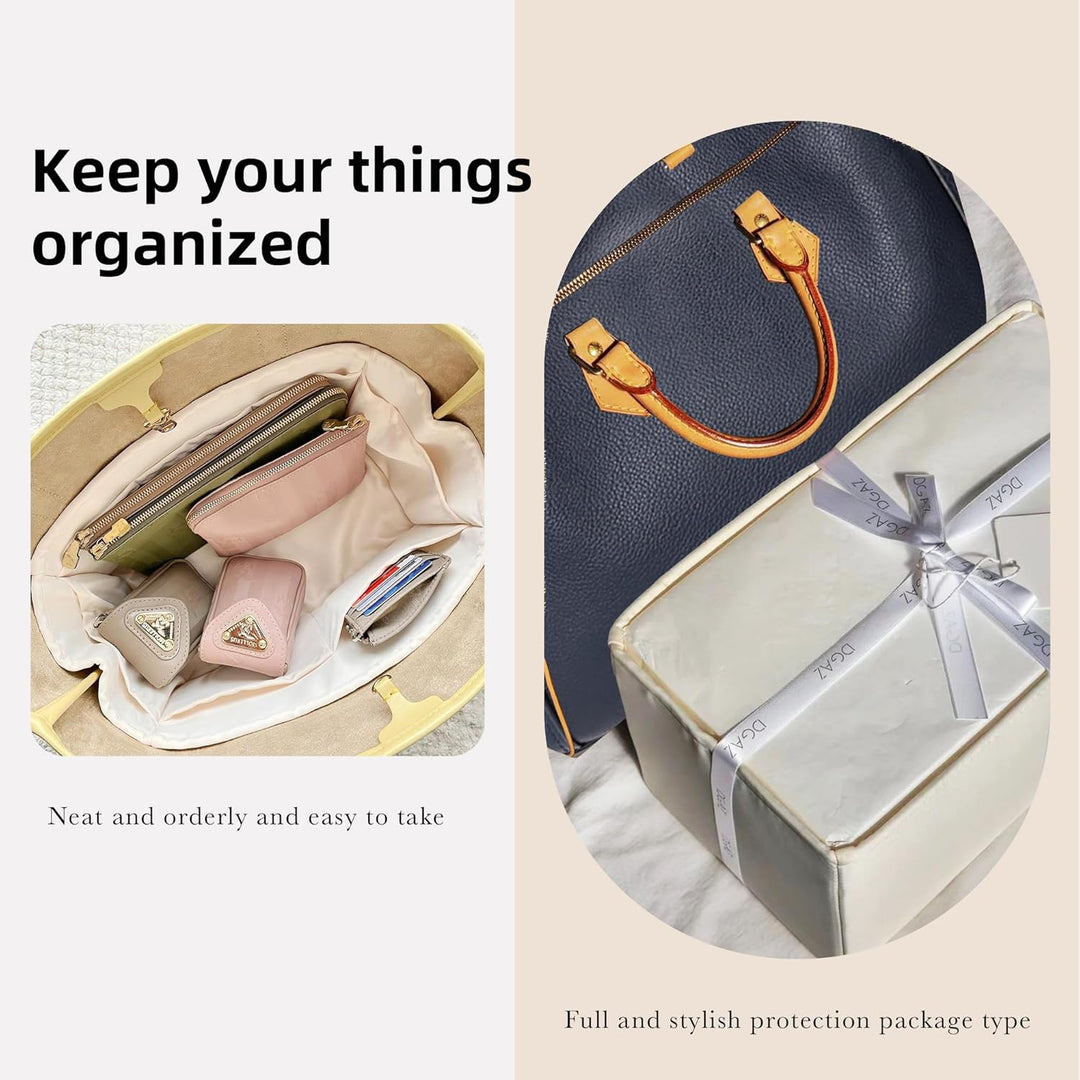 DGAZ Handtasche Tasche Organizer, Seide Innentaschen für LV Speedy Nano/20/25/30/35/40/45 Tasche, Le