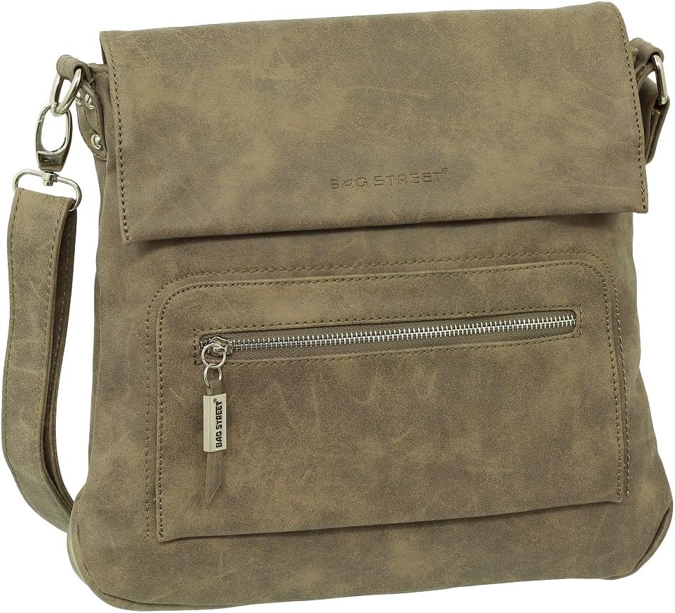 Geschenkset - Handtasche Schultertasche Umhängetasche Wildleder-Imitat Used Look vers. Farben Braun,