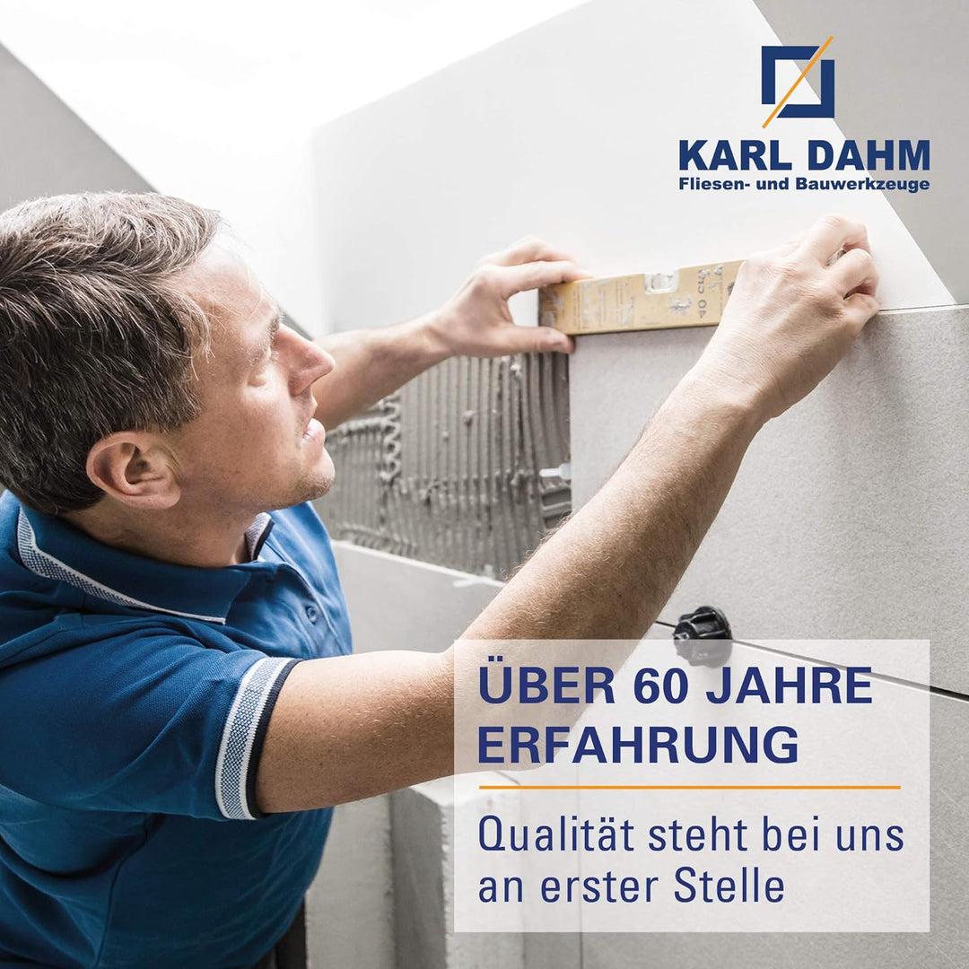 Karl Dahm Gewindelaschen lang für 3 mm Fugen, 1500 Stück, blau I Lange Gewindelaschen für Fliesen-Ni