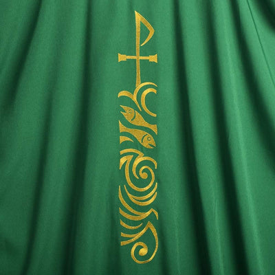 BLESSUME Kirche Priester Chasuble Gewänder Grün Einheitsgrösse Style#1, Einheitsgrösse Style#1