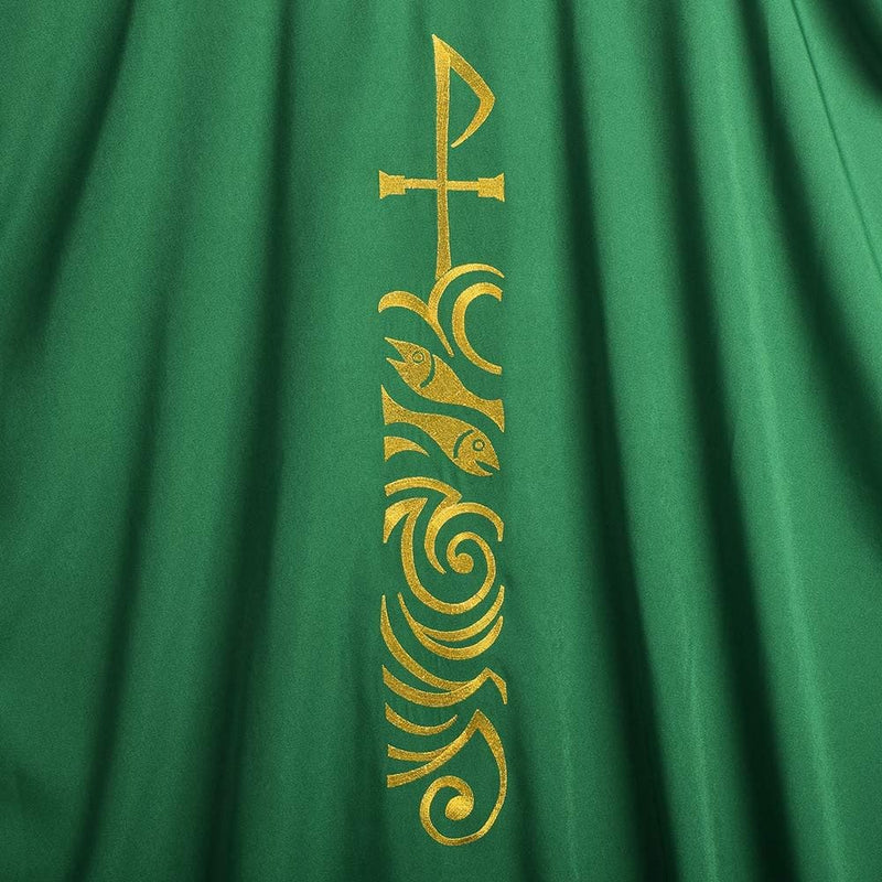 BLESSUME Kirche Priester Chasuble Gewänder Grün Einheitsgrösse Style