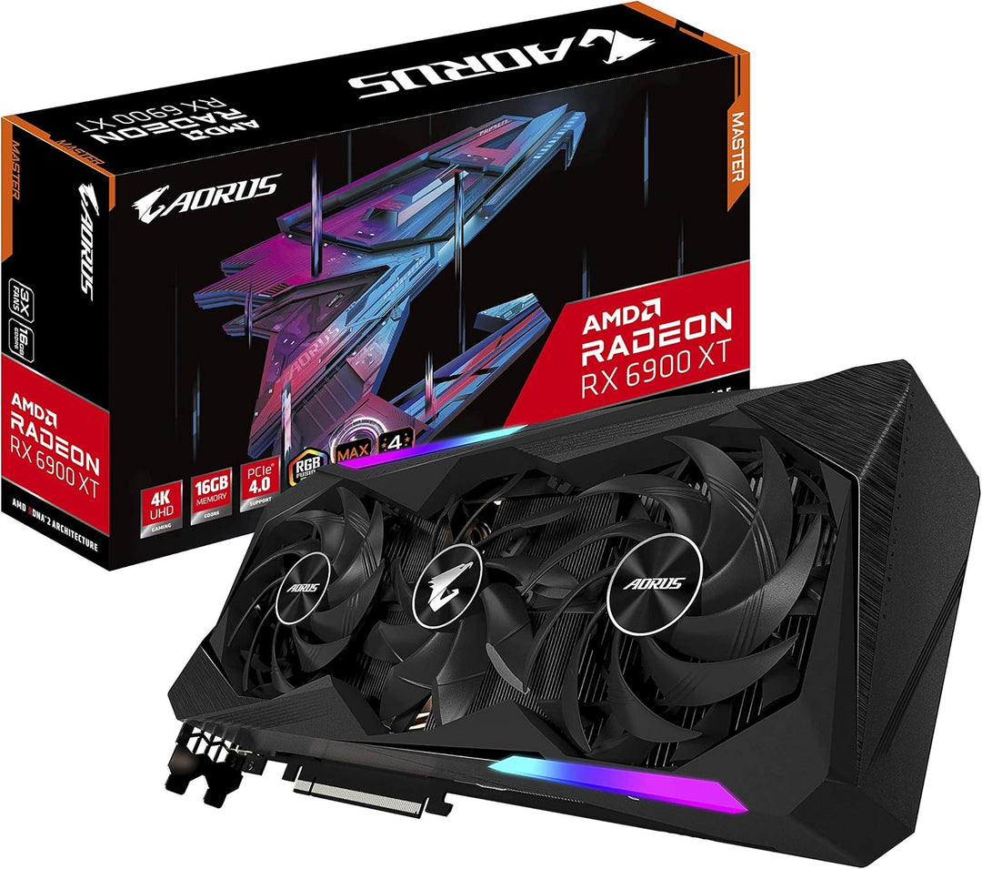 Gigabyte AORUS Radeon RX 6900 XT Master Grafikkarte, 16 GB, GV-R69XTAORUS M-16GD, One Size