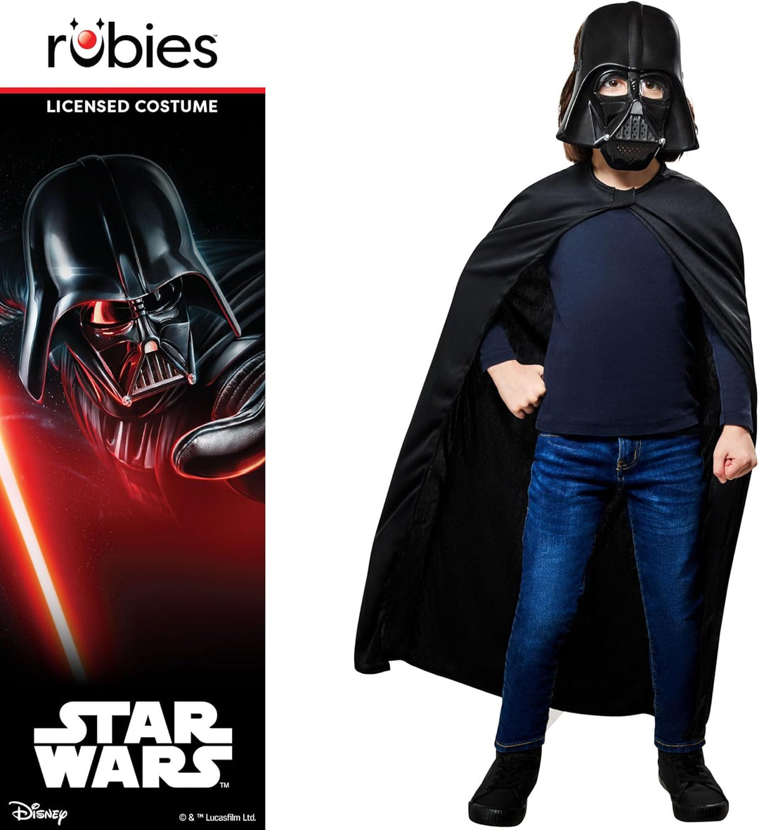 DARTH VADER CHILD MASK AND CAP STD Schwarz, STD Schwarz