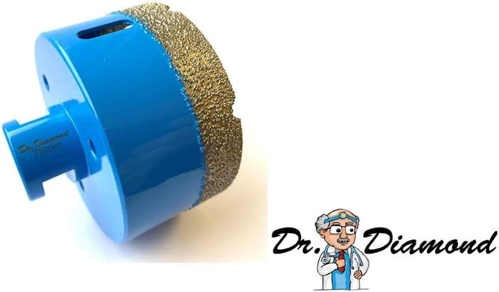 Dr. Diamond | Diamant Fliesenbohrer Blue Diamond für Fliesen & Feinsteinzeug Lochsäge für Winkelschl