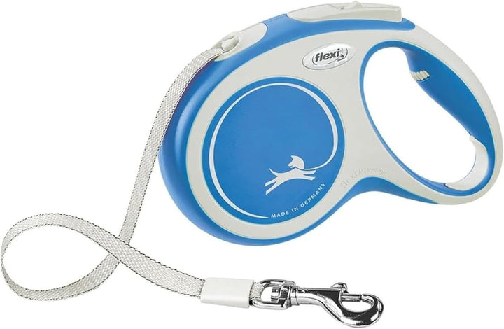 Kerbl Flexi - Rollschnur New Comfort Band - 8 Meter bis 50 kg - Blau - 1 Stück Blau small, Blau smal