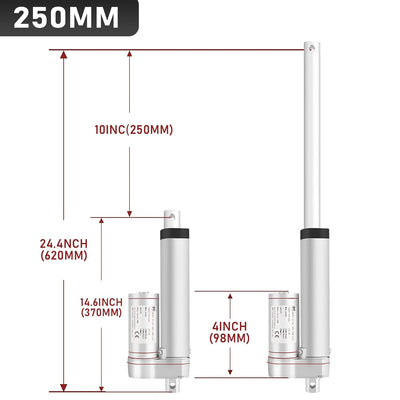 Randaco 1500N Linear Actuator, 50/100/150/200/250/300/400 MM Linearantrieb Linearmotor Verstellantri