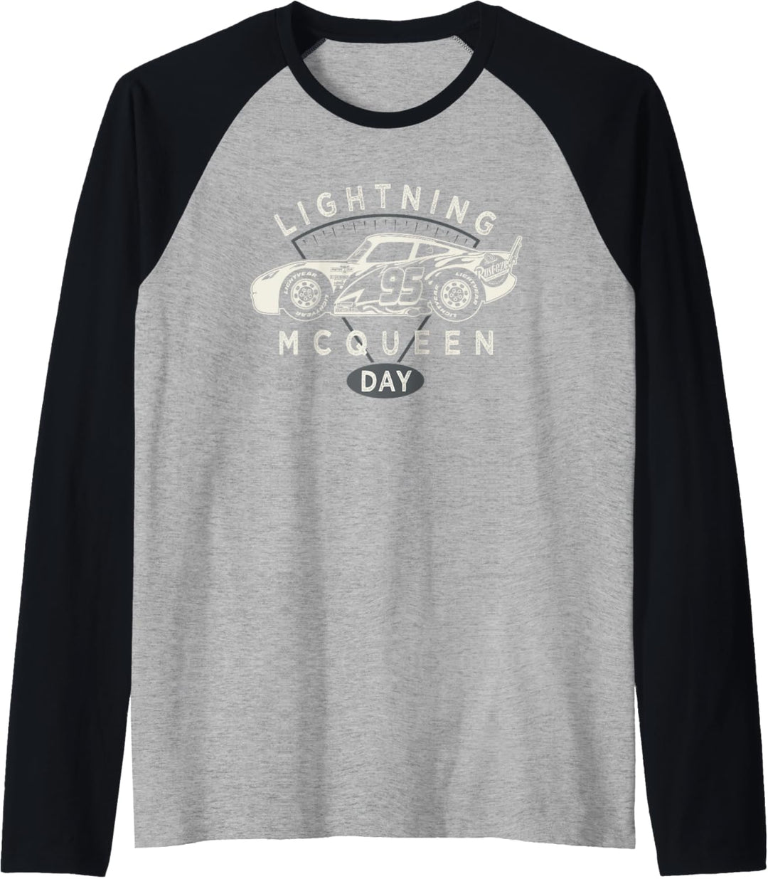 Disney and Pixar's Cars 95 Profile Lightning McQueen Day Raglan