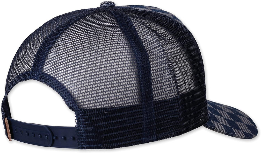Djinns - Denim Check - Trucker Cap Meshcap Hat Kappe Mütze Caps Einheitsgrösse Blau, Einheitsgrösse